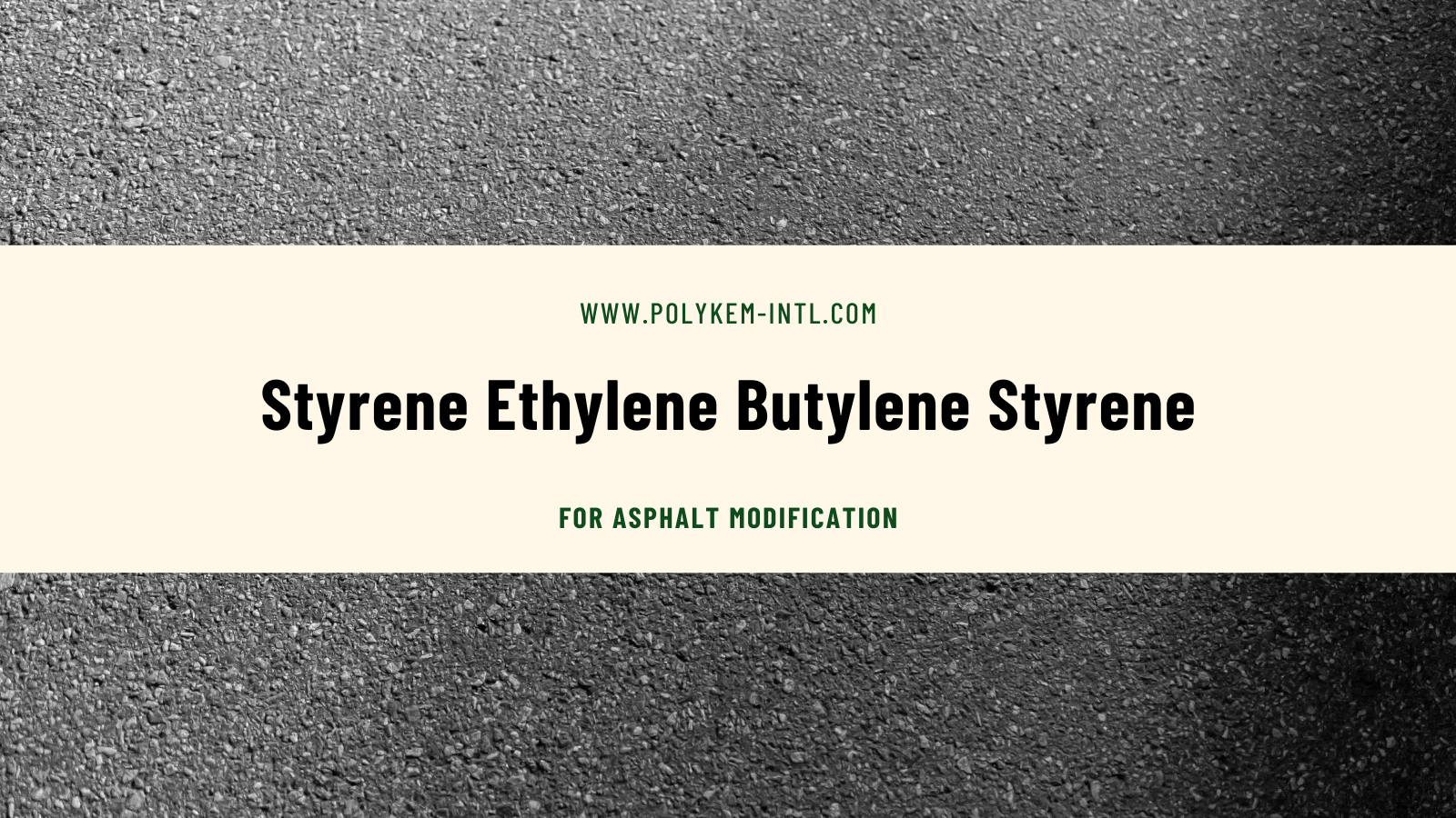Perché lo stirene allo stirene allo stirene è la materia prima per la modifica dell'asfalto