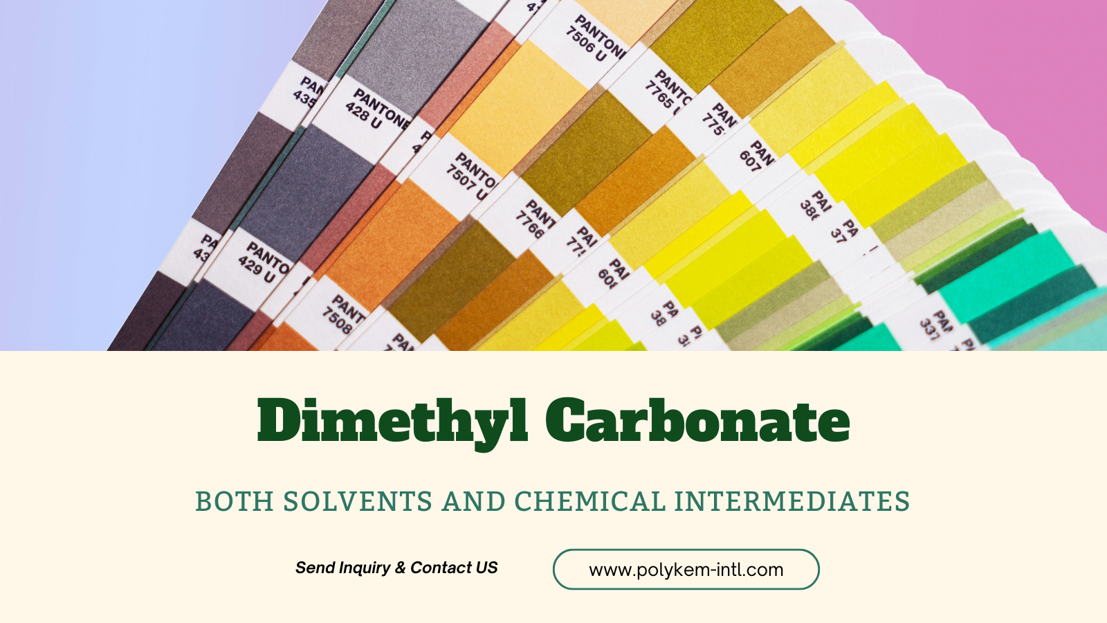 Polykem dimetil carbonate (DMC): doppi vantaggi intermedi sia solventi che chimici