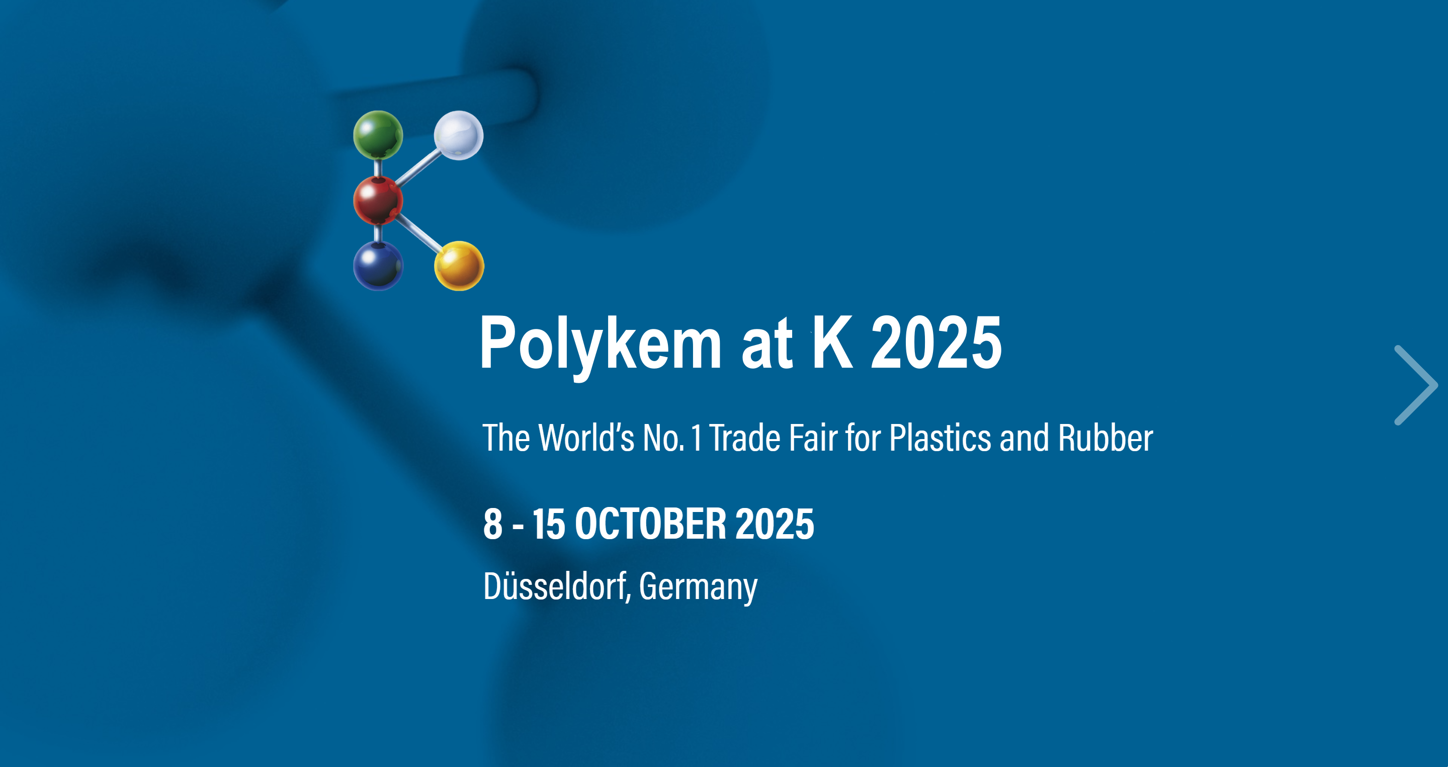 Polykem ti invita a unirti a noi al K 2025, la fiera n. 1 al mondo per materie plastiche e gomma!