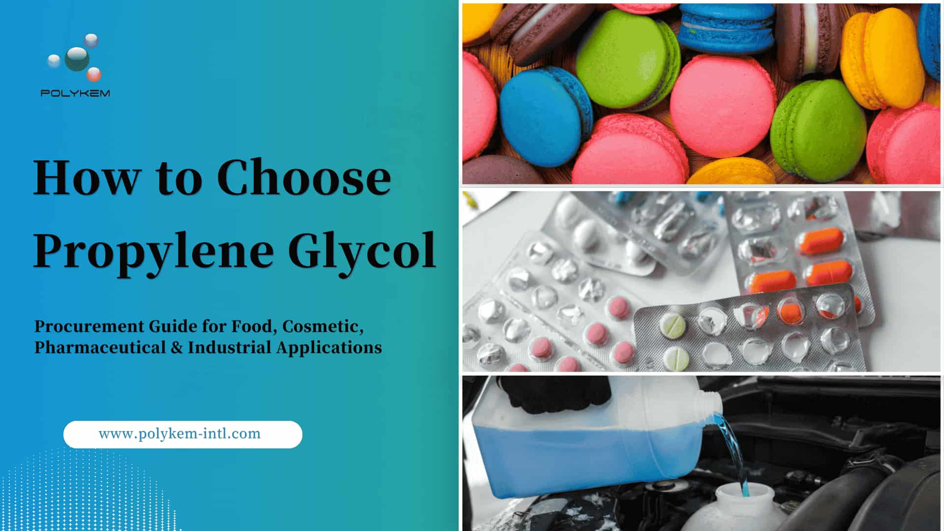 Come scegliere il glicole propilenico: una guida all'approvvigionamento per applicazioni alimentari, cosmetiche, farmaceutiche e industriali